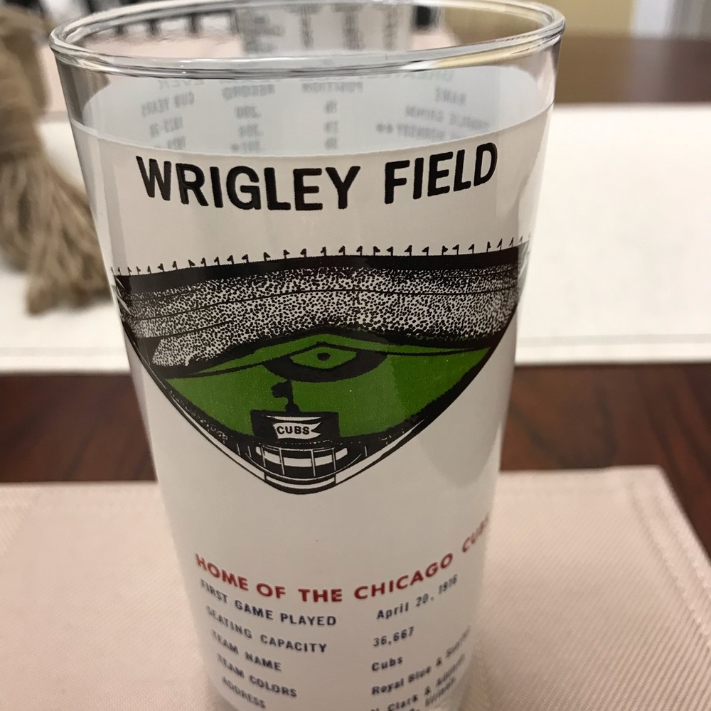 1969 Wrigley Field Chicago Cubs 5" Glass Greatest Cubs Team Ever MLB. - Picture 10 of 10